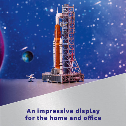 3601 Piece Space Rocket Model Building Set with Retractable Launch Tower and Display Stand – image 5