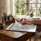Stylus Pen for iPad, Magnetic Rechargeable iPad Pencil with Palm Rejection, Fine Tip Capacitive Stylus for Drawing