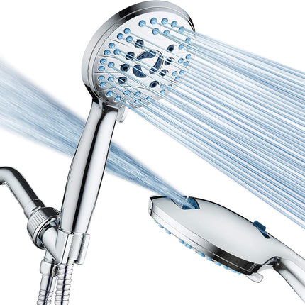 Handheld Shower Head with Hose, Adjustable Showerhead with 8 Settings, Shower Head for Low Water Pressure