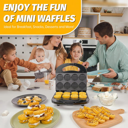 Waffle Maker Mini for 8 Waffles, Electric Waffle Iron for Breakfast – image 5