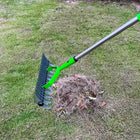 Dethatching Rake for Lawn, Thatch Rake with Long Handle, Manual Lawn Dethatcher, Garden Tool for Dead Grass Removal