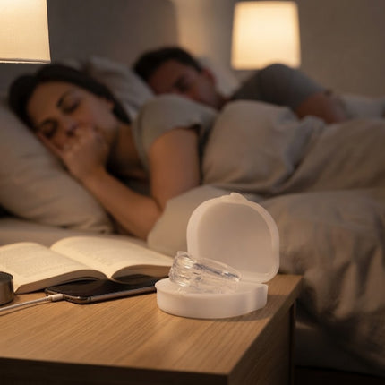 Anti Snore Mouthpiece with Storage Box, Night Mouth Guard for Snoring and Teeth Grinding, Reusable Anti Snore Device