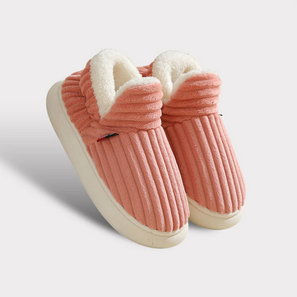 House Slippers with Thick Fur for Women and Men, Cozy Slippers with Non Slip Soles