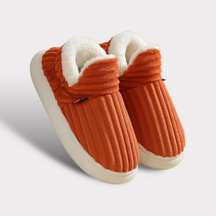 House Slippers with Thick Fur for Women and Men, Fluffy Slippers for Winter