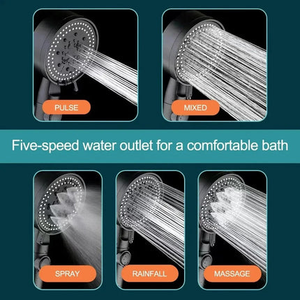 High Pressure Shower Head with Filter, Square Rainfall Shower Head for Massage – image 5