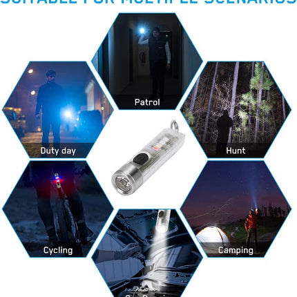Rechargeable Flashlight Keychain with Magnetic Tail – image 6