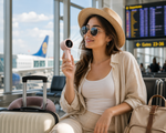 Tuzwa Turbo Portable Hand Fan | USB Rechargeable Mini Personal Fan with 100 Adjustable Speed Levels for Travel, Office & Outdoor Cooling