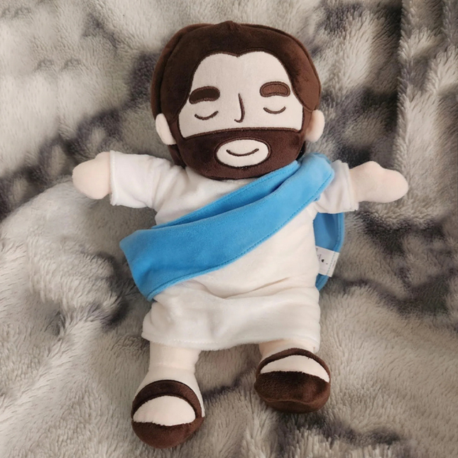 Interactive Plush Toy for Bedtime and Sunday School, Jesus Plush Doll