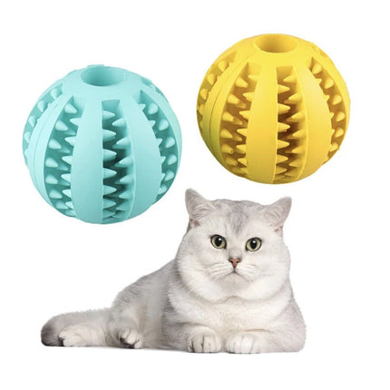Treat Dispensing Dog Ball, Rubber Puppy Chew Toy for Dogs and Cats – image 9