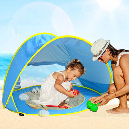 Beach Tent for Baby with Inner Pool, Pop Up Beach Tent with UV Sun Shelter and Waterproof Floor – image 10