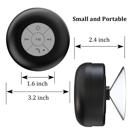 Portable Bluetooth Speakers Waterproof IPX7, Waterproof Bluetooth Speaker with Suction Cup – image 12