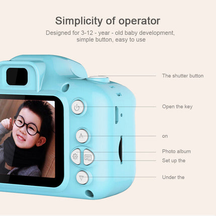 Vintage Mini Digital Camera for Kids, 1080P Video, 2.0 inch IPS Screen, 13mega pixels Retro Point and Shoot Camera