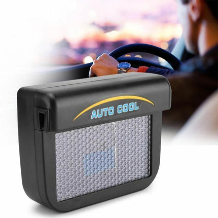 Solar Powered Car Vent Window Fan, Black ABS Auto Cooler Ventilation Exhaust Fan for Sedans, Trucks, SUVs and Vans
