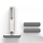Mini Mop for Small Spaces, Handheld Rotating Mop with Wringer, Foldable Wet Dry Mop for Car and Kitchen