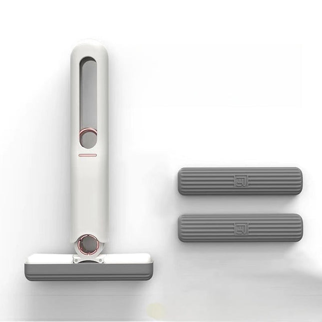 Mini Mop for Small Spaces, Handheld Rotating Mop with Wringer, Foldable Wet Dry Mop for Car and Kitchen