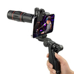 Tuzwa 18X Phone Telescope Lens – Smartphone Telephoto Zoom Lens, 37mm Aperture, Aluminum Body, Universal Clip & Tripod Mount