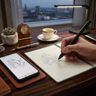 Electronic Notebook and Smart Pen Set, Erasable Reusable Notebook, Digital Notepad with Real Time Sync Smart Writing Set