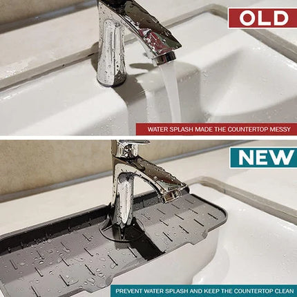 Silicone Sink Mat and Water Absorbing Mat, Bathroom Sink Mat and Vanity Pad – image 7