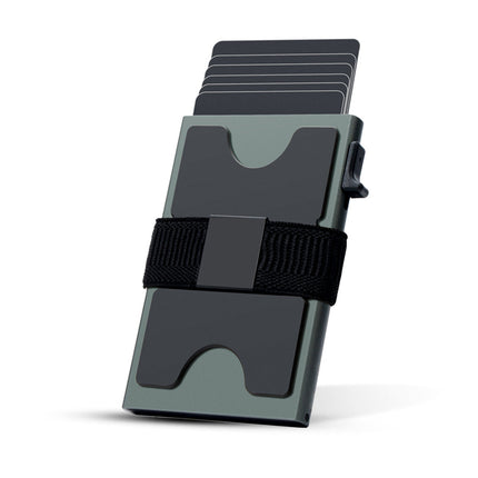 Minimalist Wallet, Slim Wallet with Metal Card Case for 12 Cards