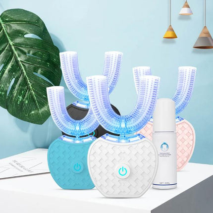 Electric Toothbrush for Sensitive Gums, Rechargeable Electric Toothbrush with 360 Degree U Shaped Toothbrush Head – image 4