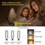 Tuzwa Rechargeable Clip-On Reading Light – 3 Color Modes, Adjustable Brightness, 9 LEDs, 1000mAh Battery & USB Charging