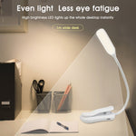 Tuzwa Rechargeable Clip-On Reading Light – 3 Color Modes, Adjustable Brightness, 9 LEDs, 1000mAh Battery & USB Charging
