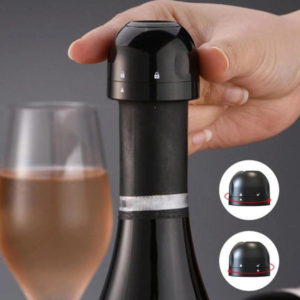 Wine Stoppers Silicone with Rotary Lock, Champagne Bottle Stopper and Wine Preserver