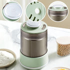 Electric Flour Mill, Two Tier Electric Grain Mill with Stainless Steel Bowl, Spice Grinder for Grains and Spices