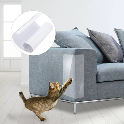 Sofa Protector from Cats, Clear Furniture Protector for Cats, Self Adhesive Upholstery Protector Sheet