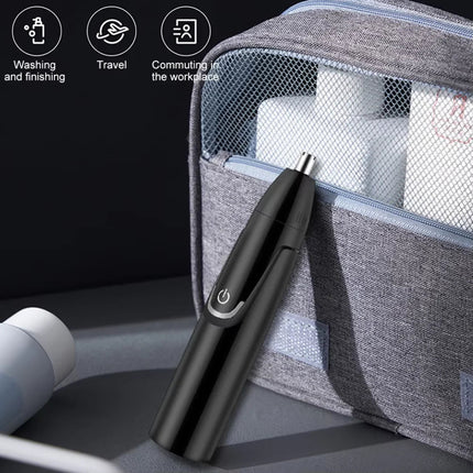 Nose Hair Trimmer, Rechargeable Electric Nose Hair Trimmer with Low Noise Motor
