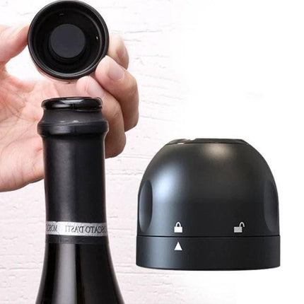 Wine Stoppers Silicone with Rotary Lock, Bottle Sealer for Beer and Soda