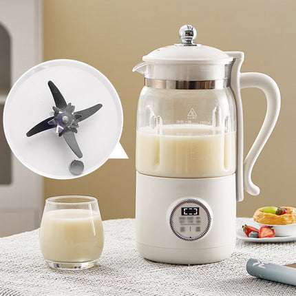 Soy Milk Maker with Heating, Filter Free Soybean Milk Machine with 18/16 Steel Blades and Cleaning Mode – image 3