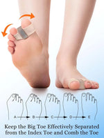 Tuzwa Soft Toe Separators for Bunions – Flexible Rubber Toe Spacers for Cushioning, Toe Alignment Support & Everyday Foot Comfort
