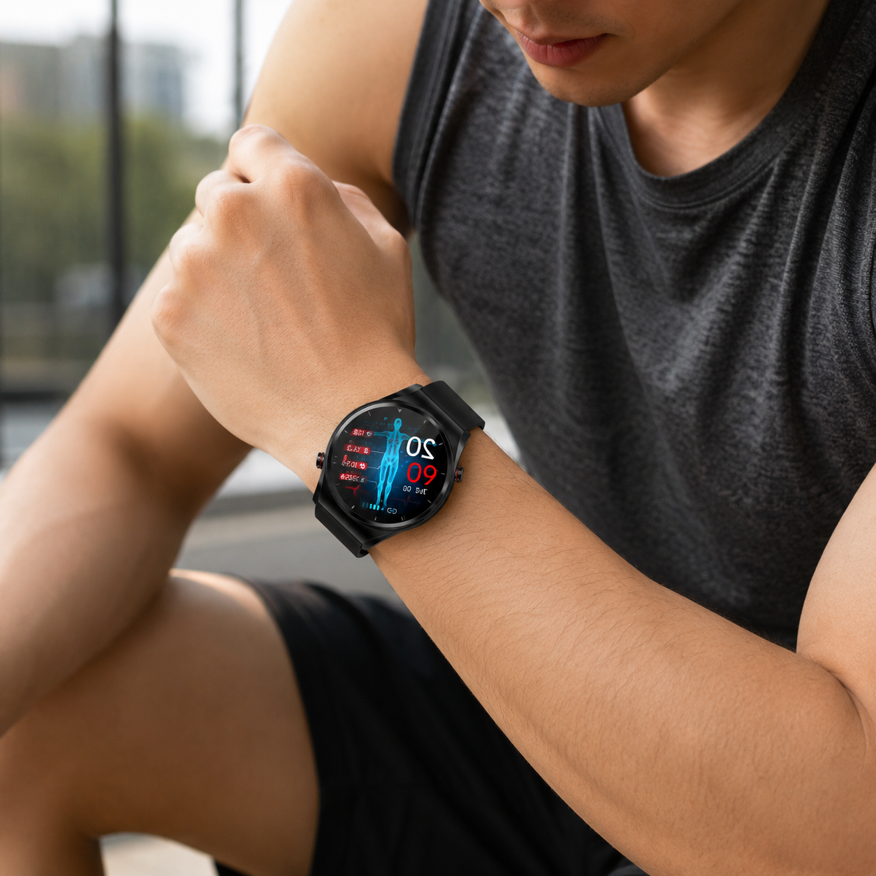 Active Life | Smart Watch Fitness Tracker with Heart Rate Monitor | Touchscreen Display for Daily Activity Monitoring 0