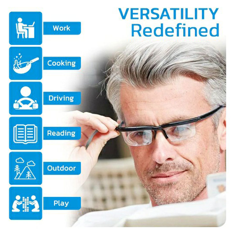 Adjustable Focus Glasses | Dual-Lens System with Manual Control | Perfect for Reading and Everyday Use 5
