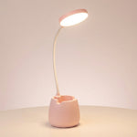 Adjustable Gooseneck Desk Lamp with Integrated Storage | Flexible Lighting for Comfort and Organization 2