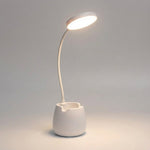 Adjustable Gooseneck Desk Lamp with Integrated Storage | Flexible Lighting for Comfort and Organization 4