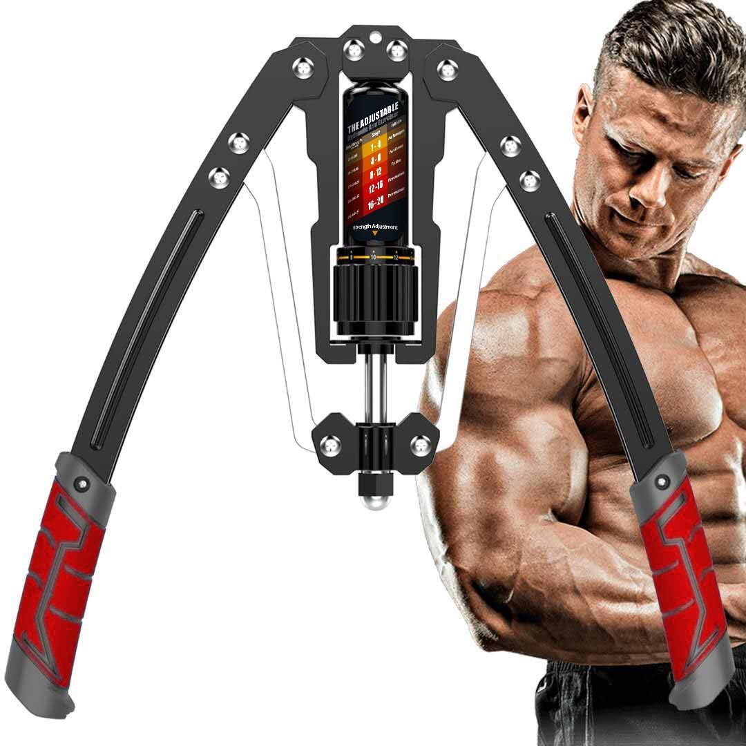 Adjustable Hydraulic Arm Trainer | 10-200 kg Resistance for Effective Upper Body Strength 0