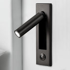 Matt Black / Dia 5cm x H 17.8cm cylinder (Button switch) / Warm Light