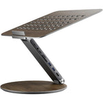 Adjustable Rotating Laptop Stand with USB C Docking Station | Versatile Design for Enhanced Productivity 2