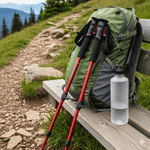 Adjustable Trekking Poles | Lightweight Design with Ergonomic Handles | Perfect Hiking Sticks for Stability and Comfort 1