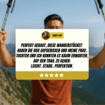 Adjustable Trekking Poles | Lightweight Design with Ergonomic Handles | Perfect Hiking Sticks for Stability and Comfort 8