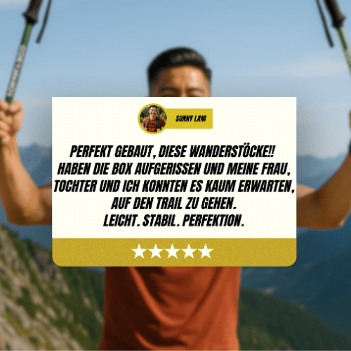 Adjustable Trekking Poles | Lightweight Design with Ergonomic Handles | Perfect Hiking Sticks for Stability and Comfort 8