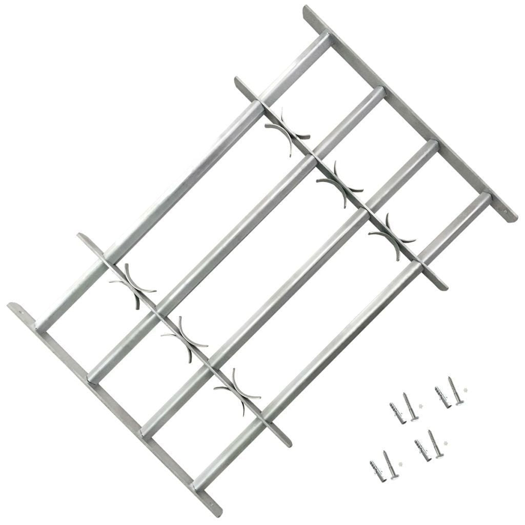 Adjustable Window Security Grille | Heavy-Duty Steel with 3 Crossbars | Customizable Size for Enhanced Protection 0