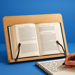 Adjustable Wooden Book Stand for Reading with Ergonomic Design | Foldable Holder for Comfort and Versatility 0