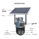 Advanced Security | Wireless Security Camera with 4K Resolution & Solar Power | 360° Panoramic View for Ultimate Home Protection 4