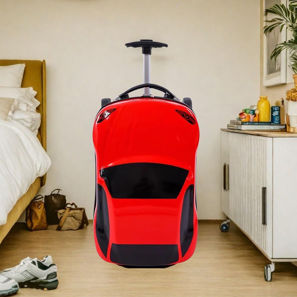 Adventure Buddy | Kids Pull-Along Car Suitcase with Retractable Handle | Durable ABS Design for Fun Travel 4