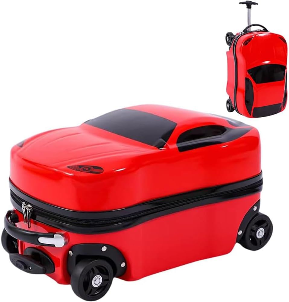 Adventure Buddy | Kids Pull-Along Car Suitcase with Retractable Handle | Durable ABS Design for Fun Travel 5