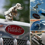Adventure Duck | Angry Rubber Duck Hood Ornament with Chrome Finish | Unique Decor for Car Enthusiasts 1