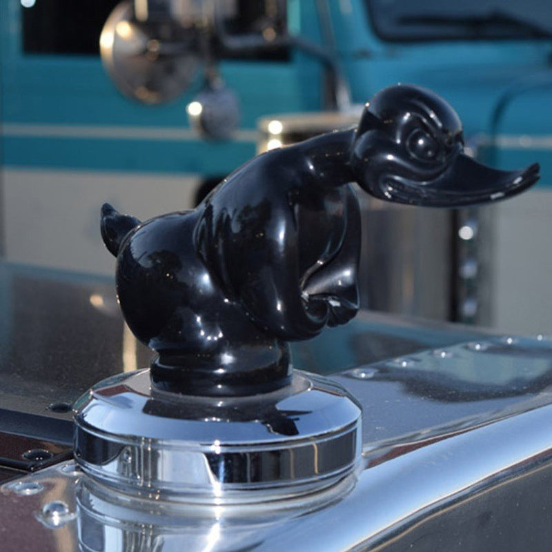Adventure Duck | Angry Rubber Duck Hood Ornament with Chrome Finish | Unique Decor for Car Enthusiasts 8